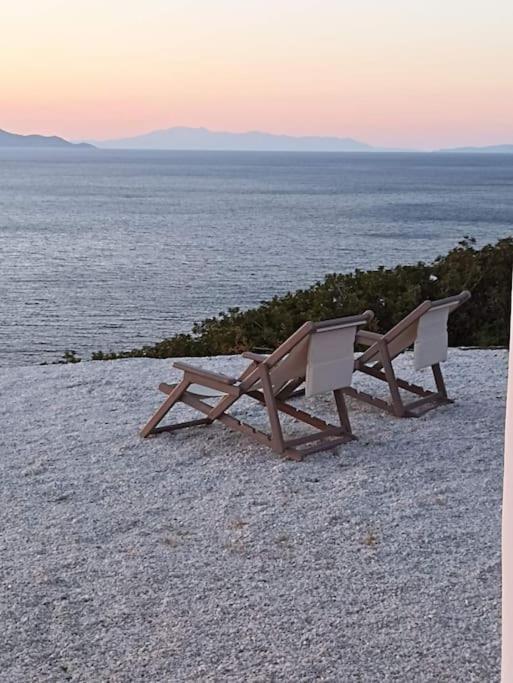 Villa C & C _ Cycladic House With Endless Sea View Ermoupoli Esterno foto